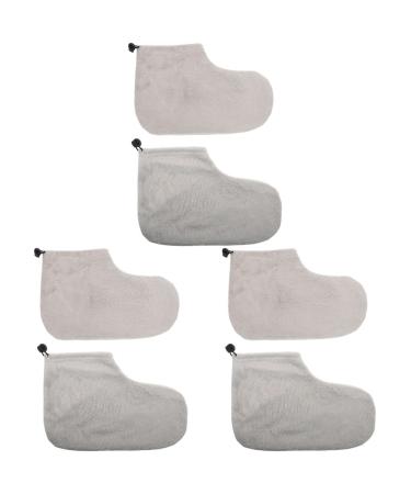 FRCOLOR 3 Pairs Wax Therapy Warm Foot Cover Faux Buns Paraffin Wax Warming Foot Cover Paraffin Wax Bath Liners Wax Bath Therapy Beauty Wax Warmer Foot Cover Paraffin Bath Easy Liner Plush