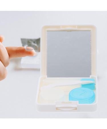 Gleavi 6-Sentence Contact Lens Container - White Contact Lens Case with Tweezers | Halloween Organizer - 2-Pack (6.5x6.5x2cm) - International Shipping Available - Buy Online on GoSupps.com
