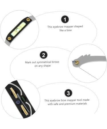Hemoton 2pcs Bow Eyebrow Ruler Eyebrow Level Tool Eyebrow Level Ruler Eyebrow Stencil Ruler Draw a Line Set - Buy Online on GoSupps.com