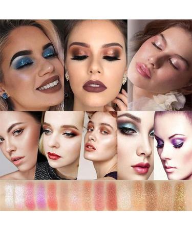 10 Colors Sparkle Shimmer Eyeshadow Palette Glitter Eyeshadow Palette Professional Makeup Glitter Eyeshadow Palette (06#) - Buy Online on GoSupps.com