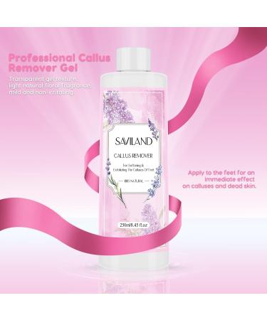 Saviland Callus Remover Kit - 8.45 fl Oz Gel for Dead Skin Removal with Foot File, Scrubber, Pumice Stone, and Gloves - Pedicure Set for Foot Care and Spa Treatment at Home - Buy Online on GoSupps.com
