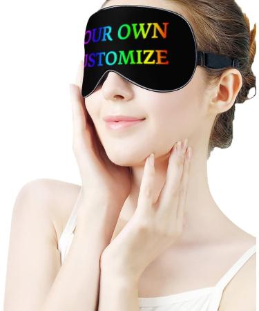 Personalized Custom Eye Mask with Adjustable Strap - Add Your Own Design - Ideal for Sleeping, Travel, Work & Naps - Buy Online on GoSupps.com