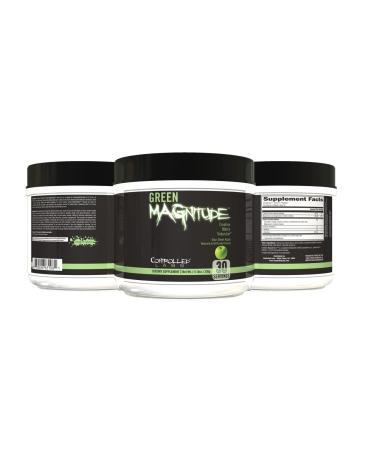 CONTROLLED LABS Green Magnitude Supplement, Synergistic Creatine Formula Powder, Promotes Strength, Stamina, and Performance, (Sour Green Apple, 30 Servings) Sour Green Apple 11.8 Ounce (Pack of 1)