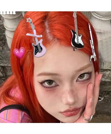 hgnxa Sweet Bowknot Hair Clip Stylish Guitar Hairpin Fashionable Hair Barrette Delicate Hair Jewelry Hair Adornments for Women - Buy Online on GoSupps.com