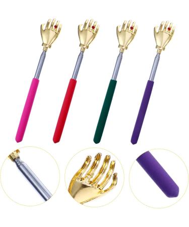 TOVINANNA 4-Piece Retractable Back Scratcher & Hand Massager - Soothing Itching Relief Tool for All Skin Types | International Shipping Available - Buy Online on GoSupps.com