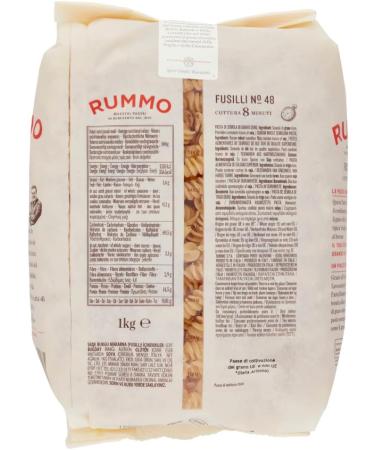  Italian Gourmet E.R. Rummo Fusilli No. 48 Pack of 4 durum wheat semolina pasta 1 kg + Italian Gourmet Polpa di Pomodoro 400 g - Buy Online on GoSupps.com