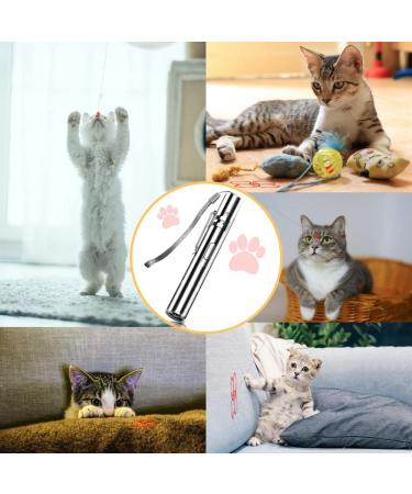 7 in 1 USB Rechargeable Cat Laser Pointer Toy | Interactive LED Red Light for Indoor Cats & Dogs | Kitten Pen Toy for Fun Playtime - Buy Online on GoSupps.com