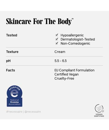 Necessaire Fragrance-Free Hand Cream with Peptide, Niacinamide, and Marula Oil - 65 ml - Buy Online on GoSupps.com