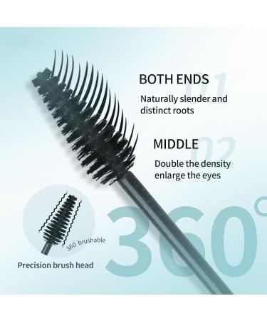 Mascara Volumizing and Lengthening Mascara Lash Extension Mascara Natural and False Lash Look in One Long Lasting for Definition Suitable for Sensitive Eyes (Black) - Buy Online on GoSupps.com