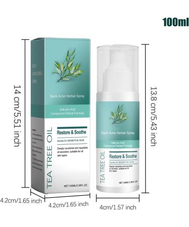 Hjatirace H rbal Back Care Spray Versatile Application 100 ml Travel Body Spray Skin Care Solution for the Whole Family Gentle Daily Use For Men Women Youth Family Teenagers - Buy Online on GoSupps.com