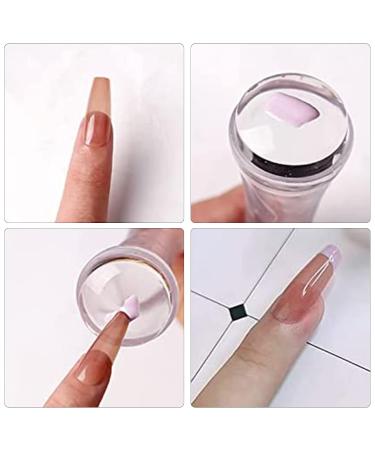 Airsmall 8 Pieces Transparent Nail Stamp Set | Mrs. Nail Art Stamps & Silicone Stencils for DIY Manicure Decoration - International Shipping - Buy Online on GoSupps.com