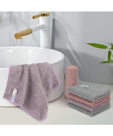 SINLAND Microfiber Face Towels 12x12 6 Pack | Ultra Soft Facial Washcloths in Curry, Green, and Purple - Buy Online on GoSupps.com