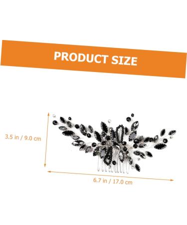 Ipetboom Hair Comb Bridal Tiara Flower Hair Bridal Headpieces Bridal Hair Decor Rhinestone Wedding Headpiece Crystal Hair Accessories Bridal Hair Accessories Plastic Bride Decorate Manual - Buy Online on GoSupps.com