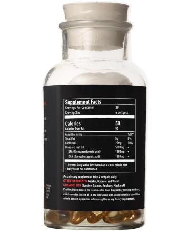 Strength Genesis Fish Oil Omega 3 5000mg EPA DHA Cold Pressed Omega 3 Fish Oil Molecularly Distilled Cold Processed 120 Soft Gels - Buy Online on GoSupps.com