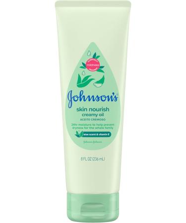 Johnson's, Baby Oil Creamy Aloe & Vitamin E, 8 fl oz