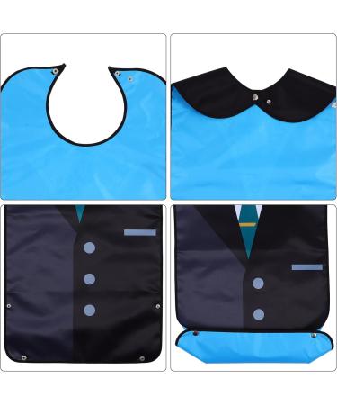 Adult Laz Waterproof Libbar Suit - Washable & Reusable Dining Protection for Older Men | Assorted Colors | 84x45cm - Buy Online on GoSupps.com