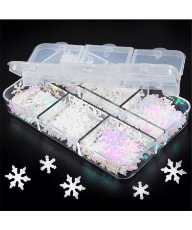 Trendy Christmas DIY DIY Nail Accessories Glitter Set 3D Snowflake Sequins Christmas Nail Stickers for Nail Art Decoration(03) Style03 - Buy Online on GoSupps.com