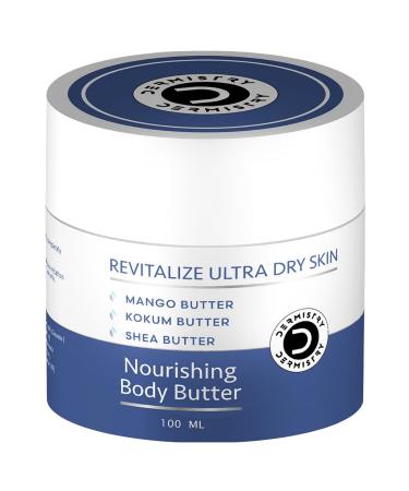 KNF Body Butter for Dry & Very Dry Sensitive Skin with Mango Shea Kokum Butter & Coffee Moisturizing Deep Hydration Non-Sticky Absorbs Quickly Suits Men Women Winter & All Seasons 100 ml