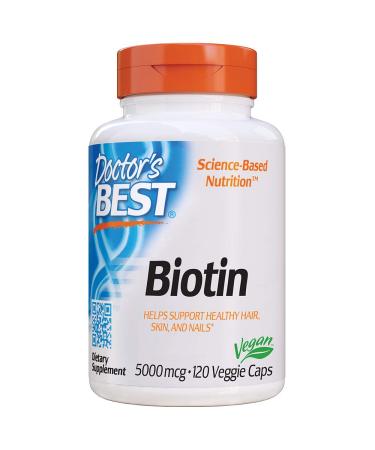 Doctor's Best Biotin 5000 mcg  120 Veggie Caps