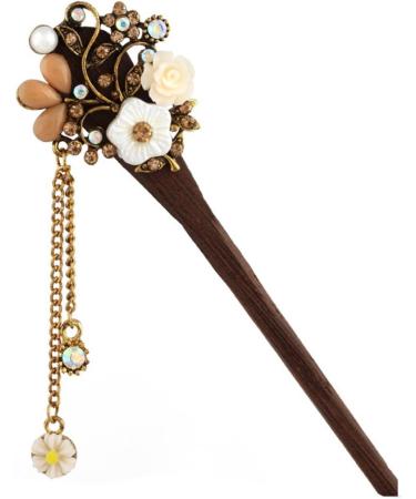 Frcolor Wooden Hair Pin Chinese Hair Sticks with Tassel Retro for Women Hair Styling Blue - Buy Online on GoSupps.com