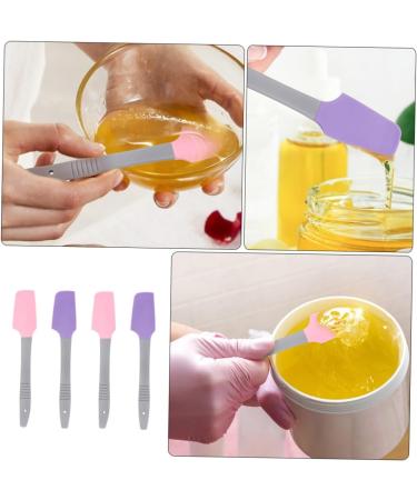Adocarn Silicone Wax Spatula Set 4 Professional Hair Removal Accessories for Home & Salon Use - Buy Online on GoSupps.com