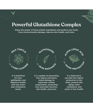 Nature Bound Glutathione Supplement 500mg - Skin Whitening Pills with Milk Thistle & Alpha Lipoic Acid - 30 Veg Capsules - Buy Online on GoSupps.com