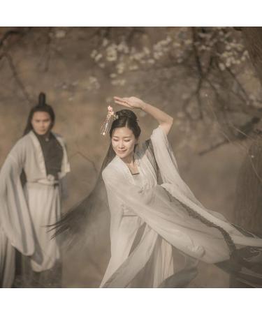 FRCOLOR Pink Pearl Flower Hair Stick Chinese Hair Chopsticks Vintage Long Tassel Hairpin Chignon Chopsticks Hanfu Hair Making Accessories - Buy Online on GoSupps.com