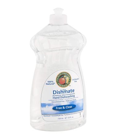 Earth Friendly Products 25 Oz Dishmate Dish Liquid Free and Clear 1 Unit