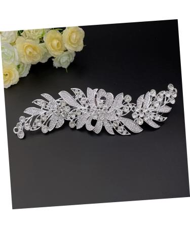 NUSITOU Hair Comb Wedding Side Comb Flower Girl Basket Pearl Headpiece French Side Combs Pearl Hair Clips Pearl Clips for Hair Bridal Hair Clips Full Diamond Bride Zinc Alloy Accessories - Buy Online on GoSupps.com