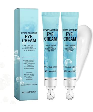 Under Eye Cream For Dark Circles And Puffiness, Caffeine Eye Cream Anti Aging Brightener With Niacinamide, Peptide Complex, Korean Skin Care Formula Eye Cream, Massage Zinc Roller, Puffy Eyes (2)