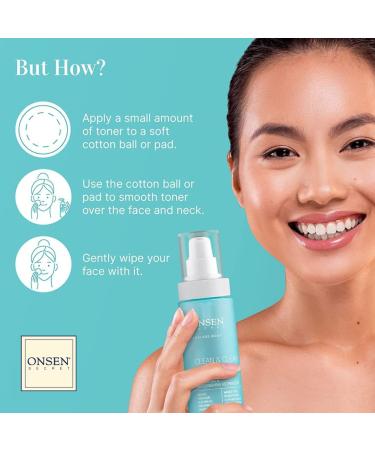 Onsen Secret Clean & Clear Face Toner - Balancing & Replenishing Astringent Daily Perfecting & Revitalizing Toner w/Witch Hazel Aloe Vera Green Tea Alcohol-Free Skin Care Toner for Face 1 Pack Clean & Clear Toner 150ml - Buy Online on GoSupps.com