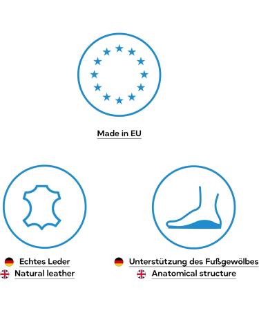 Foot Morning Deluxe - Premium Orthopedic Leather Inlays | Support for Flat Feet Midfoot Pain & Plantar Fasciitis - Men's Size 42 EUR - Buy Online on GoSupps.com