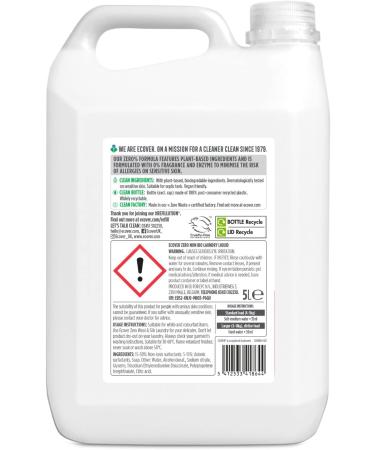 Ecover - Zero Non Bio Laundry Liquid Concentrated 5L - Buy Online on GoSupps.com