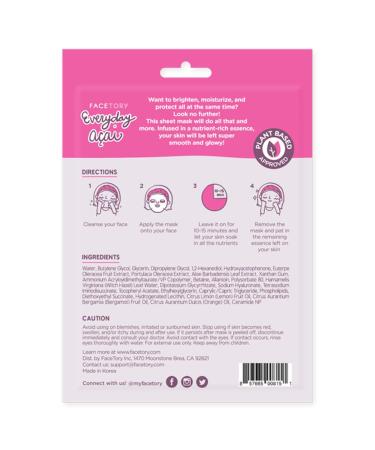 Organic Acai Rejuvenating Sheet Mask - Pack of 5 | Calming & Balancing Formula for All Skin Types | No Harsh Chemicals - Buy Online on GoSupps.com