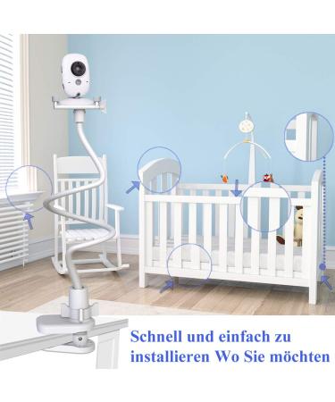 Buy Eys Juice Baby Monitor Bracket - Compatible with GHB Philips Avent Hellobaby MercoZy Eufy Nooie - 33 Inch Flexible Camera Mount for Optimal Viewing - Buy Online on GoSupps.com