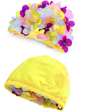 Didiseaon Size L Flower Swim Cap for Women - Keep Hair Dry | Hair Accessories - Buy Online on GoSupps.com