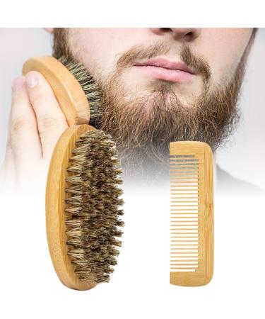 Premium Wild Boar Bristle Beard Brush for Men | Perfect for Grooming and Styling - Buy Online on GoSupps.com
