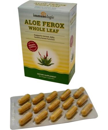 Sun Star Organics Aloe Ferox Whole Leaf Vegan Capsules - 60 Count Pack of 2 - Buy Online on GoSupps.com