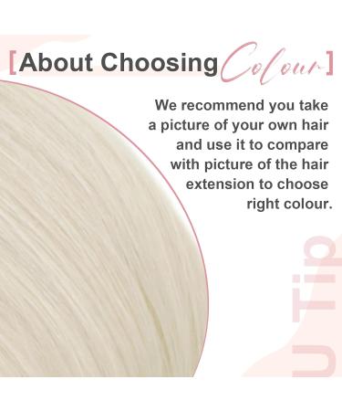 Easyouth UTIP Real Hair Extensions - 14 inch 50g Platinum U Tips Keratin Bonding Hair Extensions #60 - Premium Quality for Perfect Hair Length & Volume - Buy Online on GoSupps.com
