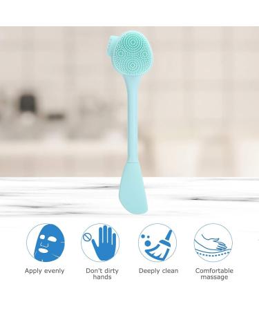 Raguso Manual Silicone Face Scrubber & Facial Cleansing Brush - Eco-Friendly Green Makeup Cleaning Tool - Buy Online on GoSupps.com