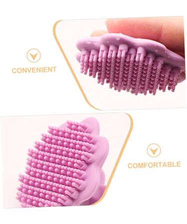 FRCOLOR Pack of 2 Cleaning Brush Makeup Remover Handy Silicone Face Brush Tool Face Sponge Face Scrub Brush Exfoliating Brush Cosmetic Scrubber Skin Care Brush 5.20X5.20X3.00CMx2pcs - Buy Online on GoSupps.com