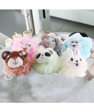 FRCOLOR 6pcs Exfoliating Mesh Pouf Scrubber - Best Bathing Sponge & Loofah for a Spa-Quality Shower Experience - International Shipping Available - Buy Online on GoSupps.com