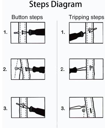 Button Helper Durable Lightweight Portable Compact ABS Double Head Design Zipper Pull Home Travel for Joint Pain Arthritis - Buy Online on GoSupps.com