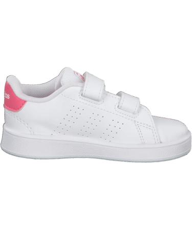 adidas Kids Advantage Cf I Sneaker - White Pink (Child 9 UK) - Buy Online on GoSupps.com
