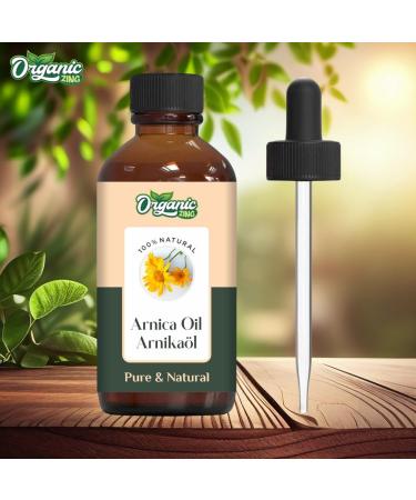  ORGANIC ZING Organic Zing Arnica (Arnica Montana) Oil | Pure & Natural Essential Oil for Skincare Hair Care & Massage - 118ml/4oz - Buy Online on GoSupps.com