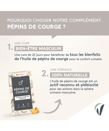 Yves Ponroy Organic Pumpkin Seeds - Male Urinary Comfort Food Supplement - Based on Organic Pumpkin Seed Oil - Buy Online on GoSupps.com