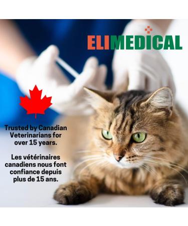 Elimedical Veterinary Insulin Syringe U-100 1cc 27G x 1/2 inch 100/box - Buy Online on GoSupps.com