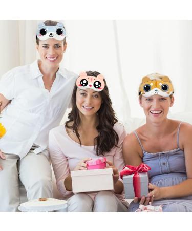 ELANE 6 Pcs Cute Cat Face Eye Mask Set for Travel, Naps, and Games - Soft and Lightweight Eyeshade for Women, Men, Girls, Teens - Buy Online on GoSupps.com