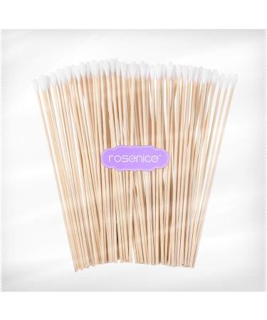 100 Pcs Cotton Swabs - Long Wooden Handle Medical Ear Cleaning & Wound Care Buds - Buy Online on GoSupps.com