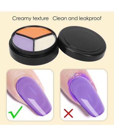 Nail Gel Polish Cream Nail Gel Paint 3 Color Gel Polish Delicate Easy To Apply for Nail Salon for DIY Nail Art Design for Professional Manicurist (#2 Candy Milk Orange-Candy #2 Candy Milk Orange-Candy Milk Purple-Candy Milk - Buy Online on GoSupps.com
